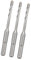 hsawbit SDS Plus Hammerbohrer, 4 mm x 110 mm x 3, SDS Steinbohrer, Kreuzspitze, Hartmetallbohrer für Ziegelwände, Beton, Stein, 3 Stück