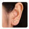 FUNEIA 3 Paar Ohrstecker Silber 925 Gold Set Vergoldet Wasserfeste Ohrringe Damen Hypoallergen Klein Zirkonia Herz Stecker Mehrere Ohrlöcher Schmuck