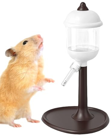 Hamster Water Bottle, Small Animal Cage Feeder, Waterer with Glass Design, Cage Accessory, Water Bottle with Sturdy Build, Feeder for Squirrel, Bunny, Ferret and Chinchilla