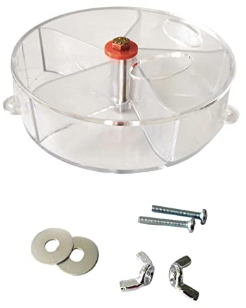 KiBcsLic Roue D'exploration pour Perroquets, Jouet de Recherche de Nourriture pour Grands Perroquets, Gamelle Rotative