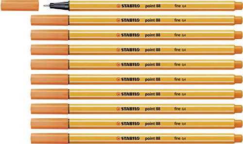 STABILO - Fineliner - point 88-10er Pack - gelbrot