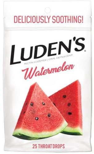 Ludens Throat Drops, Watermelon, 25 Count (Pack of 1)
