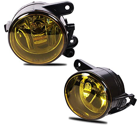 WISGOL Feux anti-brouillard compatibles avec VOLKSWAGEN Golf V (1K1 / 1K5) 11/2004-06/2009 Une paire de phares anti-brouillard (jaune)