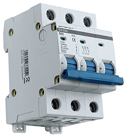 Leitungsschutzschalter 3P B25A 6kA LS-Schalter Sicherungsautomat LSS MCB Doktorvolt 5552