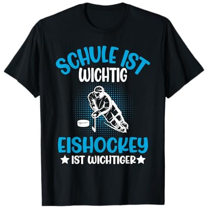 Jungs Eishockey Eishockeyschläger Schule Eishockey Jungen T-Shirt