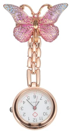 MAGICLULU Orologio da Infermiera a Farfalla Cassa in Lega e Vetro, Quarzo Preciso, Design Creativo e Pratico per Uso Medico e Esami