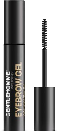 Gentlehomme Herren-Augenbrauengel – klares Augenbrauen-Seting-Gel für Männer, Halte- und Fixierungsgel mit Spiralpinsel, um Augenbrauen und Bart an Ort und Stelle zu halten
