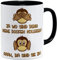 OM3® Lustige Arbeitskollegen Kollegen Tasse Geschenkidee Bürotasse | Keramik Becher | 11oz 325ml | Beidseitig Bedruckt | Schwarz