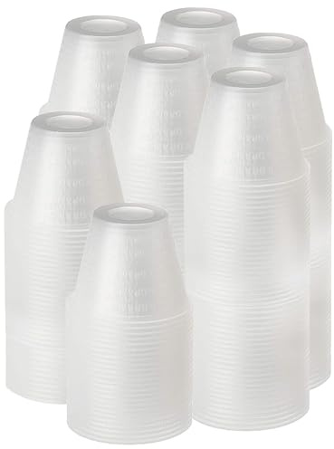 [1000 Count - 1 oz.] Perfect Stix Disposable Graduated Plastic Medicine Cups - For Mixed Pills, Medication Measuring, Resin Mixing, Mouthwash