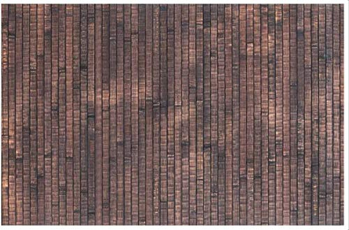 CASA TESSILE Tappeto stuoia Bamboo Washed su Misura Passatoia Cucina Bambu, Tappeto Bamboo a Metraggio. - Marrone