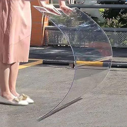 Plaques en Polycarbonate Panneau pour Toiture Transparent,Couverture D'auvent de Toit Extérieur Imperméable Protection UV,Revêtement deToit Serre Cabane Abri,Facile à Couper (1.22x8m)