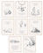 BigWig Prints Winnie-Puuh-Wandkunst, Winnie-Puuh-Poster, Freundschaftszitate, Wandkunst, klassische Vintage-Zitate, inspirierende Sprüche, Kinderzimmer-Dekor, ungerahmt, 8er-Pack (20,3 x 25,4 cm)