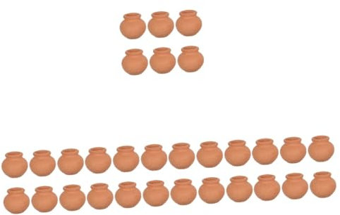 VANZACK 30pcs Pots Breathable for for Doll House Decor and Indoor Gardening and Stylish Flower Holders