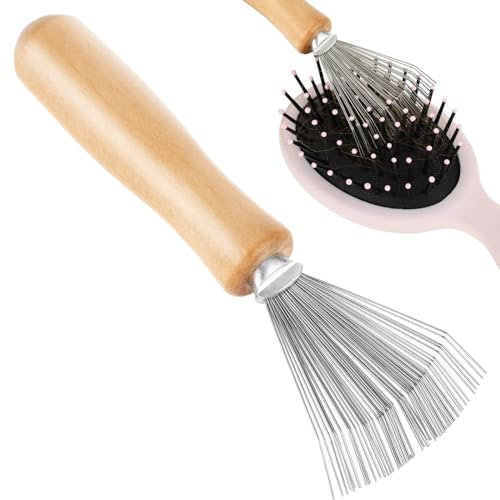 TIESOME Brosse Tapis, Brosse Nettoyante Brosse Plaquage Cheveu Brosse Plaquage Cheveu Brosse Boucle Brosse À Cheveux Outil De Nettoyage Pour Brosse À Cheveux, Brosse De Nettoyage Pour Peigne Mini