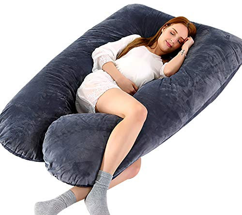 pillowdaddy Das Originale Schlaftherapie Kissen Umstandskissen U-förmig, Ganzkörperkissen für Schwangerschaft, Stillkissen, Stützkissen