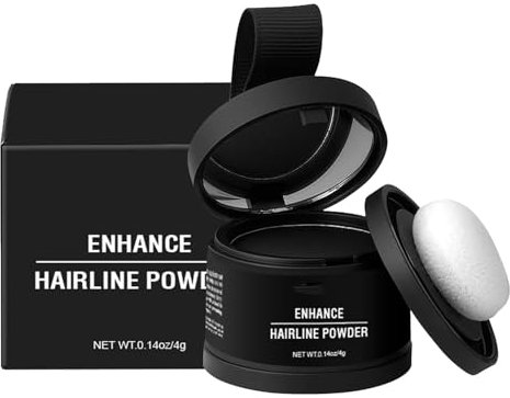 Polvere di radice per capelli, polvere per attaccatura dei capelli - Colore dei capelli per ritocco della radice con applicatore - Correttore ombreggiante per capelli impermeabile per copertura grigia