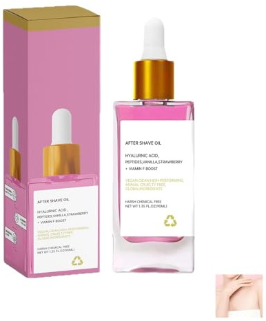 KOAHDE Strawberry Vanilla After Shave Oil,After Shave Oil - Strawberry,Strawberry & Vanilla Scent,40ML,Aceite de Fresa Después de la Barba Suaviza la Esencia del Cuidado de la Piel y el Cuerpo