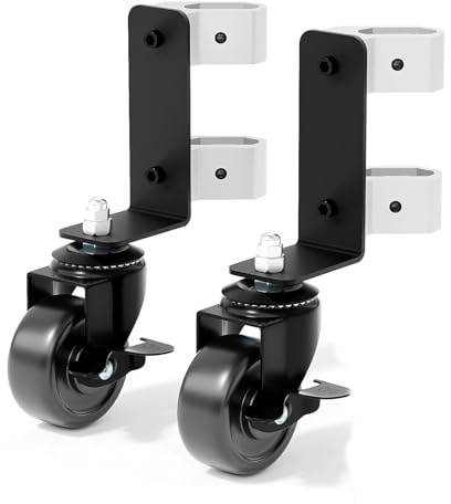 Asixxsix Ruedas delanteras dobles de 360 grados, Accesorios de caja de herramientas de acero inoxidable 2pcs con función de bloqueo de freno para Rolling Toolbox, Capacidad de 200 lbs