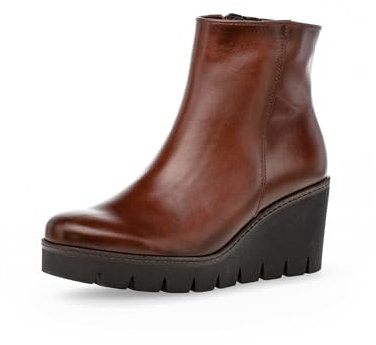 Gabor Damen Keilstiefeletten, Frauen Stiefeletten,Best Fitting,Keilabsatz,Wedge Heel,gefüttert,Winter,Boots,Sattel (Effekt),39 EU / 6 UK