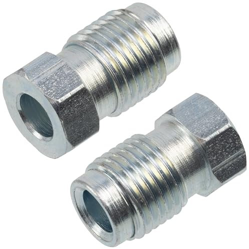 AERZETIX - C74373 - Juego de 2 Tuercas-racores macho M10x1 para manguera de freno - diámetro interior 5mm