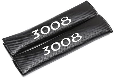 NBONNXML 2 Pezzi Cuscinetti per Cintura di Sicurezza, per Peugeot 3008 Copri Cintura di Sicurezza Auto per Bambini E Adulti Interni Accessori