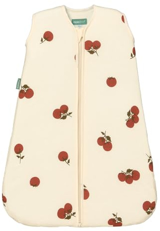 molis&co - Saco Dormir Bebé TOG 1-70 cm (0-6 Meses) - Primavera y Otoño sin Mangas - Saco de Dormir Bebe para Niños Niñas (Unisex) - 100% Algodón (Oeko-Tex) - Tomatoes