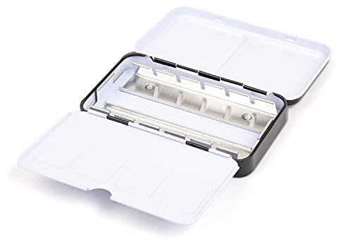 Honsell Boîte Vide en métal Aquarelle pour 12 Demi-Bols ou 6 Bols complets avec Palette de mélange et Anneau de Pouce