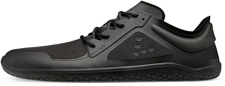 VIVOBAREFOOT Primus Lite III Mens Barefoot Trainers | Build Strength, Balance & Mobility | Lightweight for Training & Running | Wide Fit Grounding Shoes | Vegan | Obsidian | 7