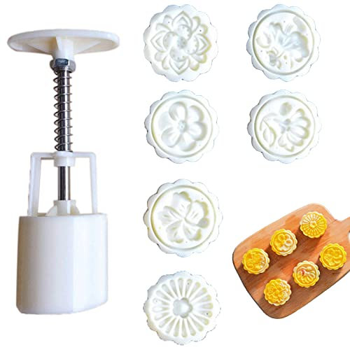 Stampi Mooncake, Taglierina a Mano DIY, Set di Stampi per Torte Lunari da 50 g, per Pasticceria DIY, Decorazione per Torta di Luna