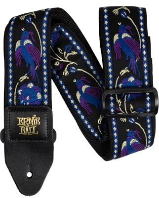 Ernie Ball Jacquard-Gitarrengurt - Purple Pleasant Pheasant