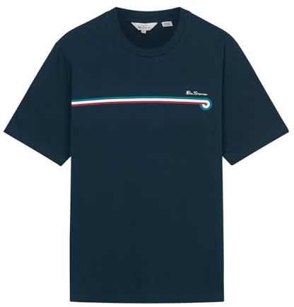Ben Sherman Core Stripe T-Shirt for Mens (0076114) Dark Navy, 4XL