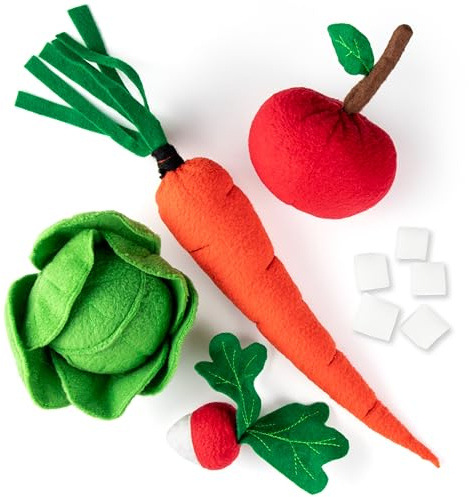 SKIPPI Hobby Horse Treats, Plush Vegetables and Fruit Set, Hobby Horse Accessories