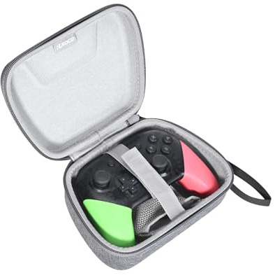 RLSOCO Hard Case for Nintendo Switch 2 Pro/Switch Pro Controller | Compact Design with YKK Zipper & Scratch Protection - Grey (Case Only)