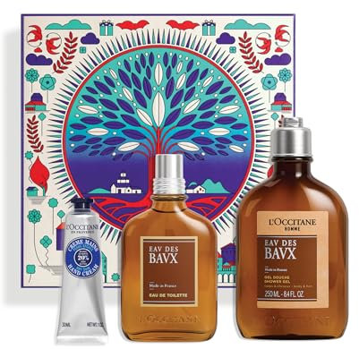 L'OCCITANE Eau des Baux Fragrance Collection | Warm & Spicy | Vegan & 96% Readily Biodegradable | Premium & Clean Beauty Fragrance Gift Set for Him