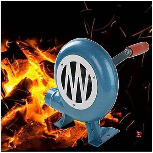 Accesorios para Barbacoa, Ventilador para Barbacoa para cocinar al Aire Libre, soplador de Aire para forja de Herrero con manivela, Ventilador de Palomitas de maíz con en