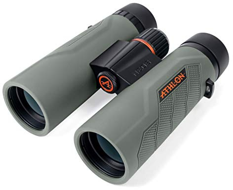 Athlon Optics 10x42 Neos G2 HD kikare med ögonlindring för vuxna och barn, högdrivna kikare för jakt, fågelskådning och mer, svart