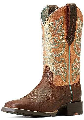 ARIAT Damen Round Up WST S-FIT, 38, toasted blanket emboss