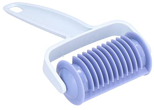 TOPINCN Dough Roller Kitchen Cookies Making Baking Mold DIY Butter Spatula Hob Bread Accessory Tool Creative Roller Knife Pastry Crimpers (Shutter Stripe Bread)