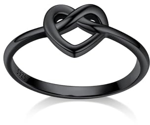 Bestyle S925 Anello Donna Cuore Celtico, Simbolo di Energia e Amore Infiniti, Anelli Donna Argento Sterling, Regalo Ragazza Fidanzata Compleanno