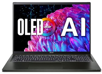 Swift Edge OLED (SFE16-44-R9TX) Ultrathin/Laptop | 16 3.2K OLED 120Hz Display | AMD Ryzen 7 8840U | 32 GB RAM | 1 TB SSD | AMD Radeon Grafik | Windows 11 | QWERTZ Tastatur | schwarz