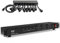 Pyle regleta, Montaje en Rack, 12 Tomas, Unidad, Tira, Protector contra sobretensiones, Disyuntor de 15 amperios, 4 Puertos de Carga USB, Multiples Dispositivos, Cable de 15 pies
