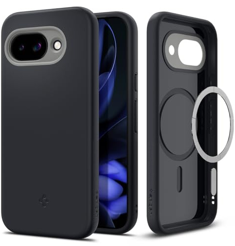 Spigen for Google Pixel 9a, Nano Pop MagFit Case Compatible with MagSafe Accessories - Black Sesame
