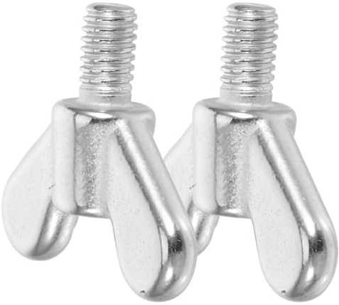 2Pair of Stainless Wing Butterfly Screws Bolts: Wing Bolt for Flagpole Installation with Hand-Twist Screws,10mm