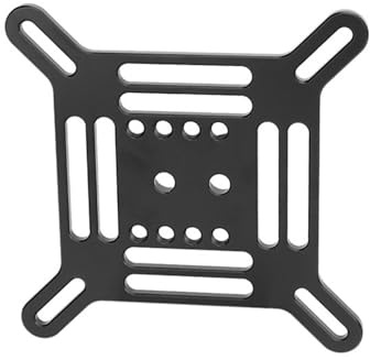 Placa adaptadora de montaje VESA con bloqueo en V, rosca de 1/4 de ancho, material de aleación de aluminio, accesorios de video