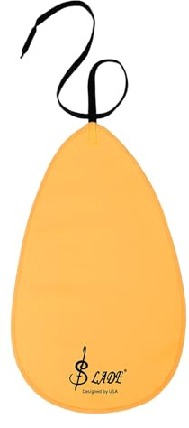 QUARKZMAN Paño de Limpieza para Saxofón, Paño de Limpieza para Clarinete y Flauta, Oboe, Limpiador Flauta Escolar Limpieza Reutilizable Sintético, Naranja