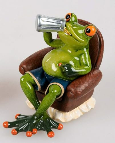 formano lustige Frösche, Sammlerfigur,Froschhausen (Feierabend Mann)