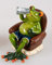 formano lustige Frösche, Sammlerfigur,Froschhausen (Feierabend Mann)