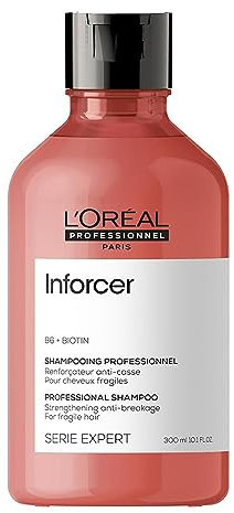 L'Oréal Professionnel Stärkendes Haarshampoo für trockenes und brüchiges Haar, Mit Vitamin B6 und Biotin, Serie Expert, Inforcer Shampoo, 300 ml