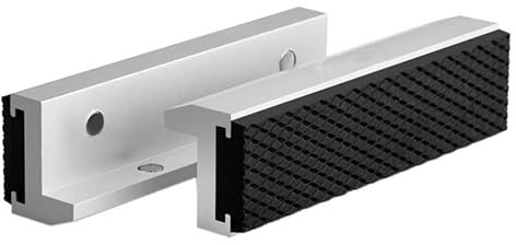 2 pezzi di protezione magnetica da banco con ganasce morbide universali per morsa in metallo (2 pezzi da 100 mm)