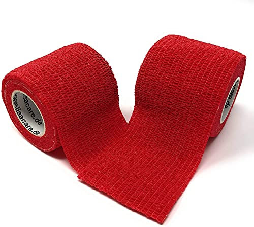 LisaCare pansements adhésifs - sans colle & élastiques - pansements adhésifs, pansements de fixation, pansements adhésifs - 5cm x 4,5m - 2pcs